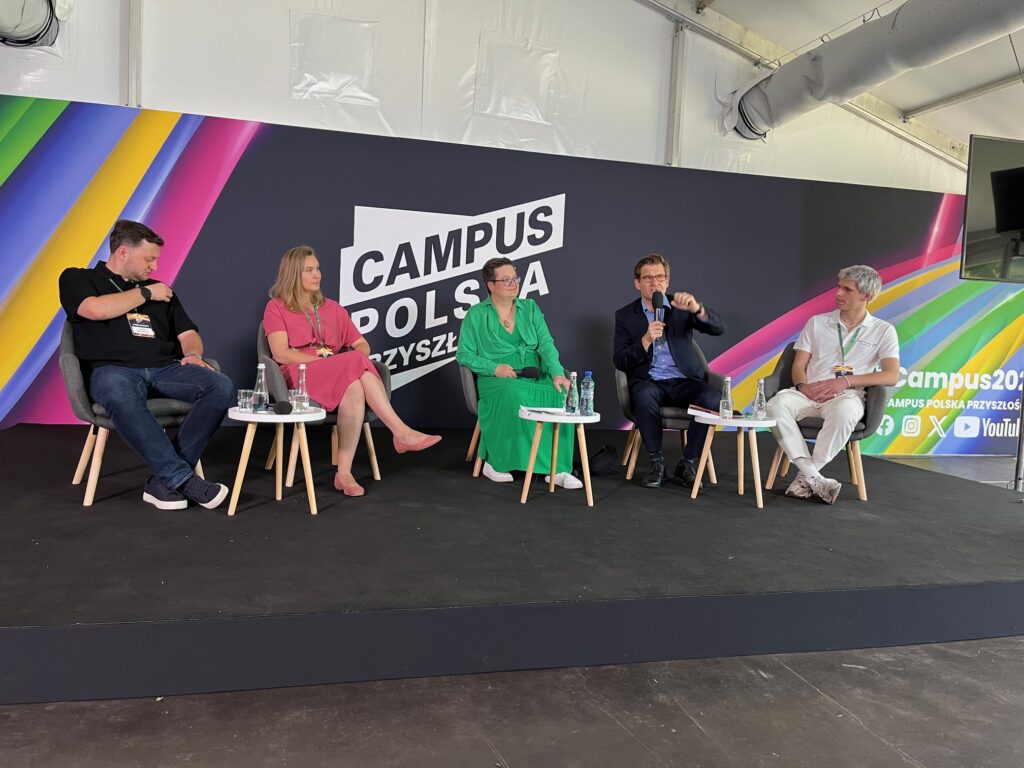 Panel dyskusyjny na Campus Polska 2024